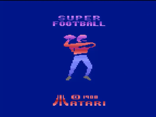 Football title screen for Atari 2600